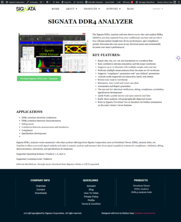 Signata Corporation Website Redesign