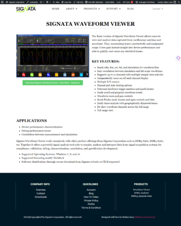 B2B Signal Processing Software UI