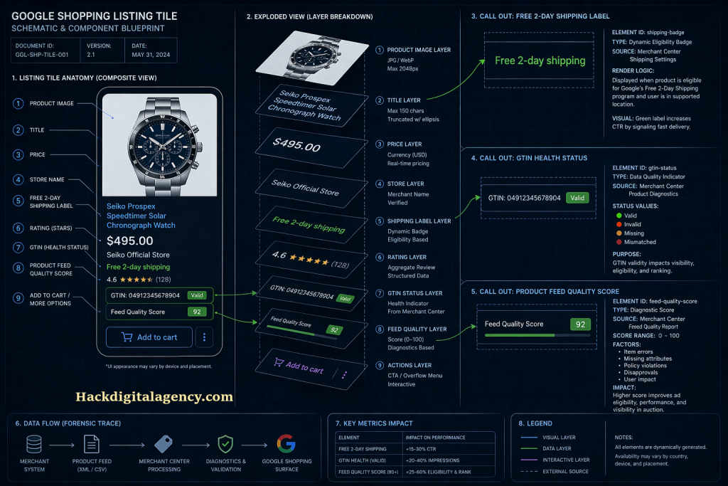 google-shopping-feed-optimization-2-day-shipping-label