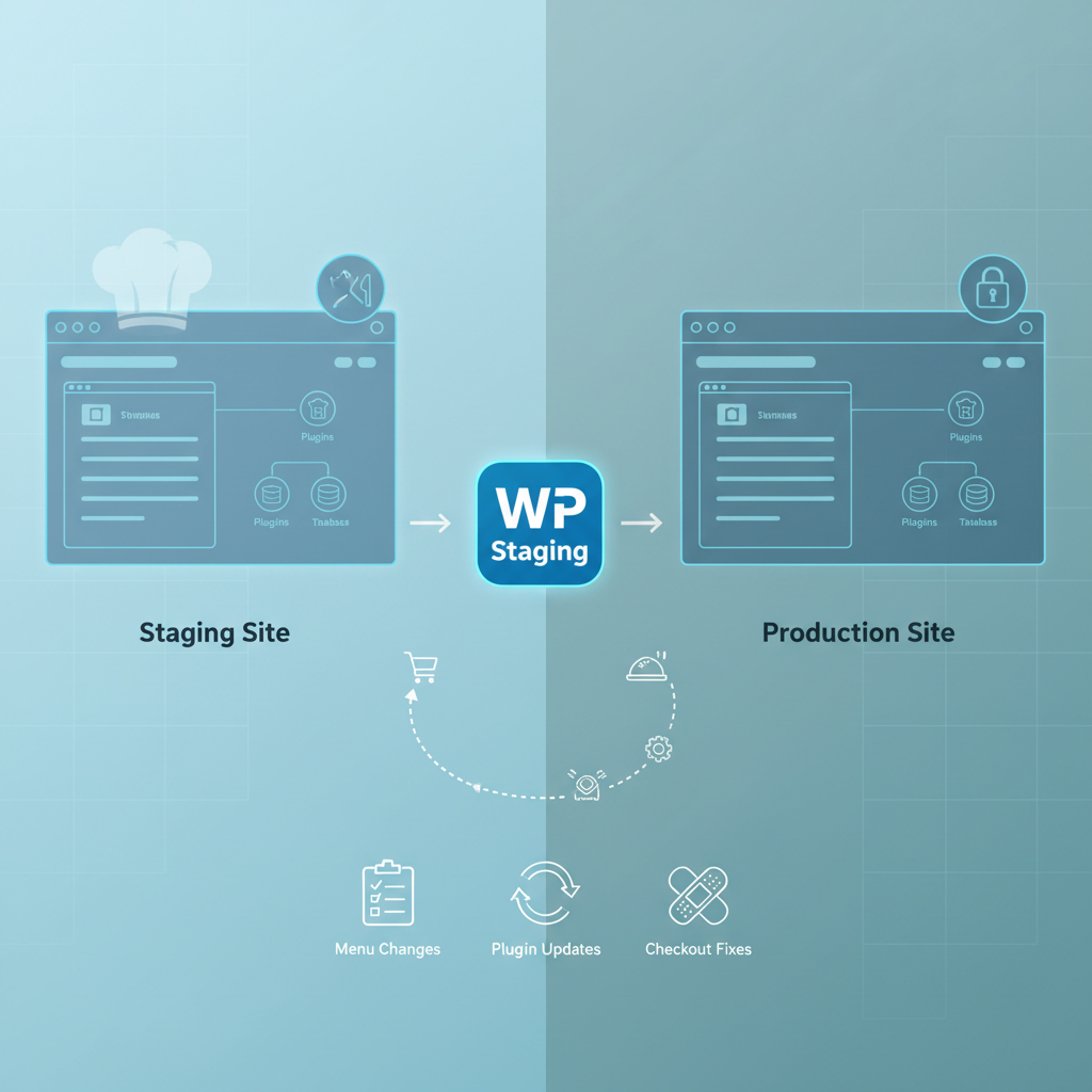 WooCommerce staging to production deployment workflow